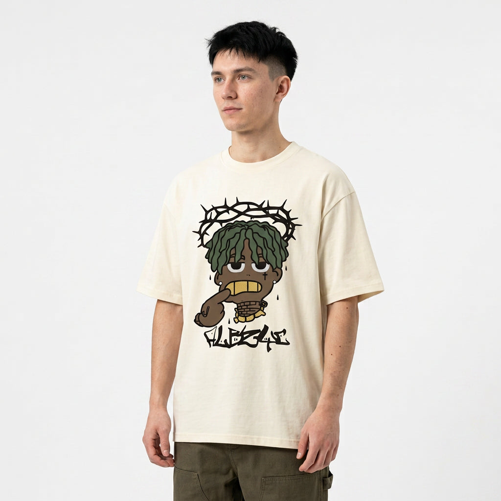 Remera hombre MC retro over size